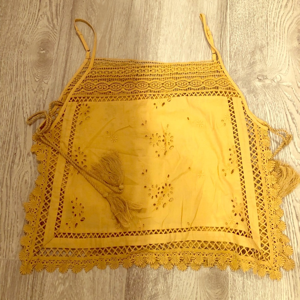 Free people yellow tank